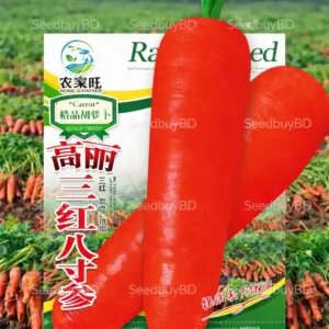 লাল গাজর বীজ (1000+ Seeds) – মিষ্টি, কচি ও উচ্চ ফলন